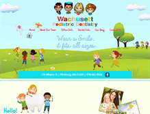 Tablet Screenshot of dentalhealth4kids.com